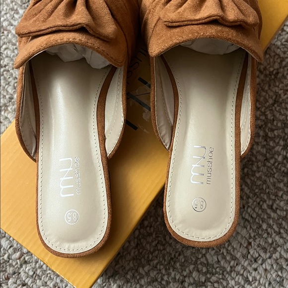 Women's Musshoe Suede Mules - Picture 3 of 5